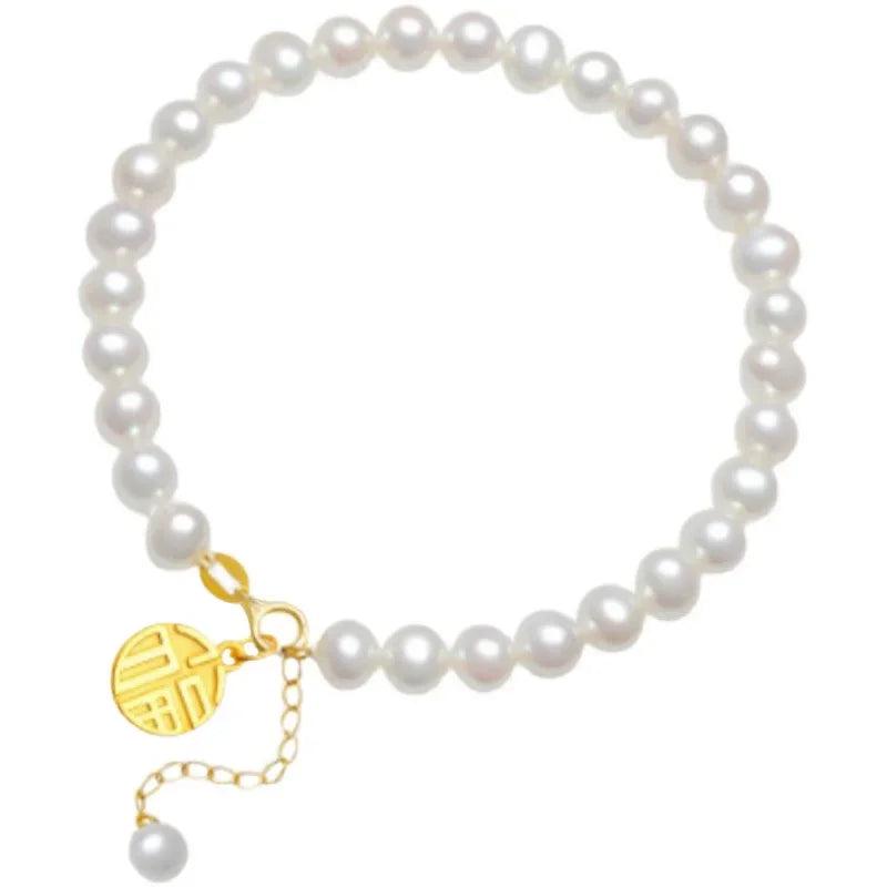 18K Fuzi Pearl Bracelet for Women