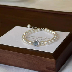 Light and Minority Retro Pearl Bracelet for Women's Birthday Gift