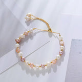 Natural Baroque Freshwater Pearl Bracelet 14K Filled Women