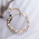 Natural Baroque Freshwater Pearl Bracelet 14K Filled Women