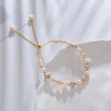 Natural Baroque Freshwater Pearl Bracelet 14K Filled Women