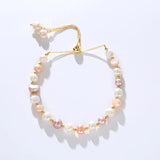 Natural Baroque Freshwater Pearl Bracelet 14K Filled Women