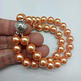 10mm Shell Pearl Round Bead Bracelet 7.5 inch Multicolor Boutique Bracelet