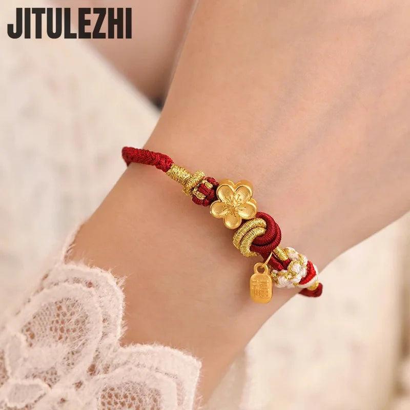 18K Women's Retro Peach Blossom Bracelet