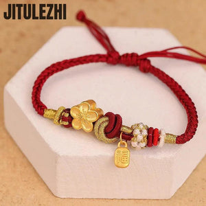 18K Women's Retro Peach Blossom Bracelet