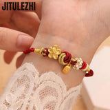 18K Women's Retro Peach Blossom Bracelet