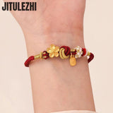 18K Women's Retro Peach Blossom Bracelet