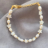 18KGF Freshwater Pearl Bracelet Women Jewelry