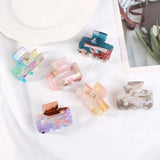 Acrylic Mini Crab Claw Clip Hollow Hairpin Geometric Headwear