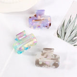 Acrylic Mini Crab Claw Clip Hollow Hairpin Geometric Headwear