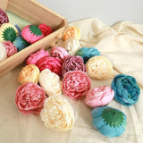 5pcs Peony Head Artificial Flowers Christmas Wreath Home Wedding DIY Decoration