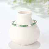Crystal Stone Pearl Bead Bracelet for Women Vintage Charm Bangle