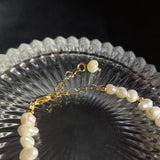 Natural Baroque Freshwater Pearl 18K Filled Bracelet Jewelry For Women