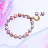 Baroque Pearl Bracelet Women Girl Birthday Gift