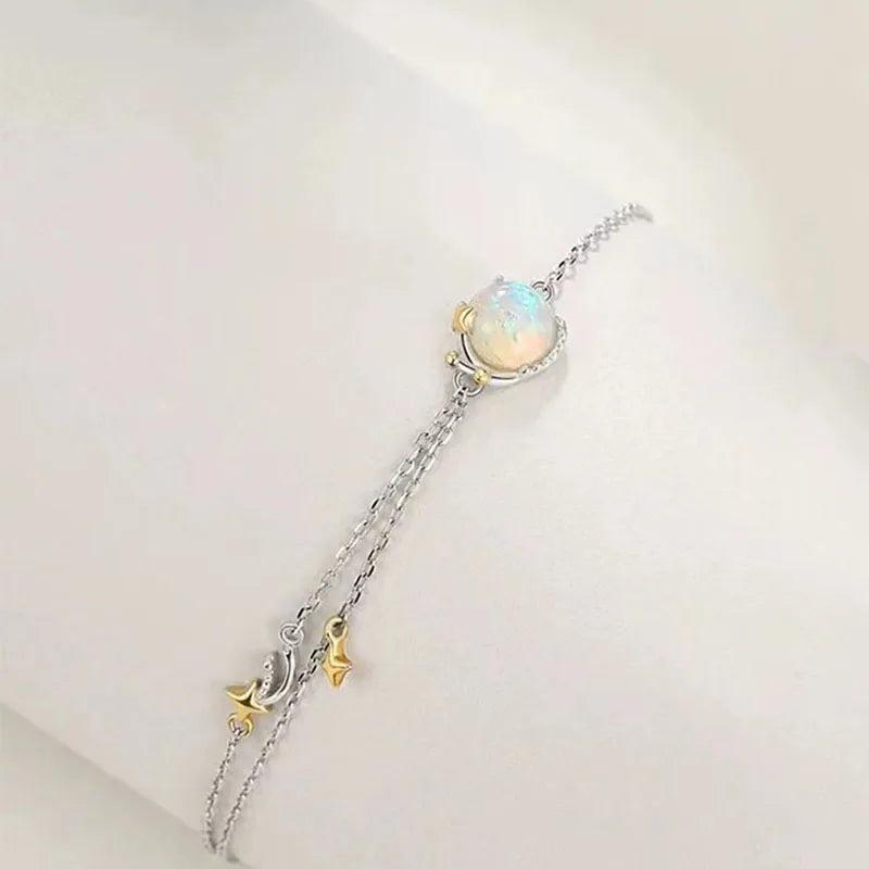 925 Silver Planet Necklace Personalised Charms Bracelet for Women