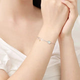 925 Silver Planet Necklace Personalised Charms Bracelet for Women