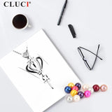 S925 Sterling Silver Crown Pendant Mounting for Women