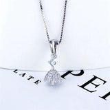925 Silver Umbrella Pearl Zircon Pendant SP414SB