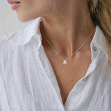 Emerald Zircon Chocker Necklace 925 Silver Wedding Pendants