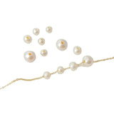 Natural Freshwater Pearls with Large Holes, Nearly Round Beads