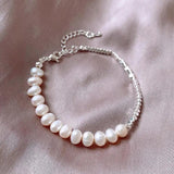 Baroque Pearl Charm Bracelet - No Fade