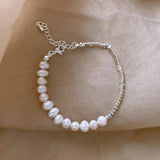 Baroque Pearl Charm Bracelet - No Fade