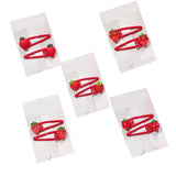 Strawberry Hair Clips Cute Fruit Resin Side Clip