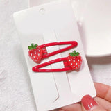 Strawberry Hair Clips Cute Fruit Resin Side Clip