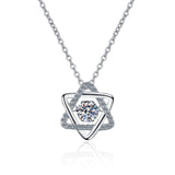 Sterling Silver Star of David Necklace Judaica Hebrew Jewelry Hanukkah Pendant
