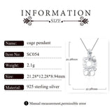 925 Sterling Silver Cat-shaped Pendant Charm for Women