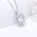 925 Sterling Silver Cat-shaped Pendant Charm for Women
