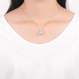 925 Sterling Silver Cat-shaped Pendant Charm for Women