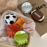 Muweordy Ball Hair Clip Basketball Rugby Hair Claw Creative Crab Hair Clip