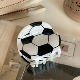 Muweordy Ball Hair Clip Basketball Rugby Hair Claw Creative Crab Hair Clip