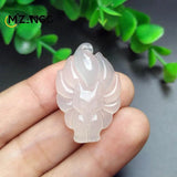 Nine-tailed Fox Pendant Chalcedony Agate Necklace