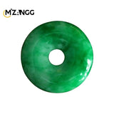 Jadeite Green Peace Buckle Necklace Personality Jewelry Men's and Women's