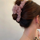 Chiffon Hair Claws Large Hair Clip Headwear Women Hair Accessories