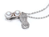 Freshwater 7-8mm Pearl Peanut Pendant Jewelry for Women