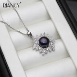 Freshwater Pearl Pendants 925 Silver For Women