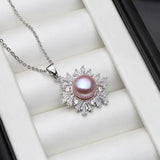 Freshwater Pearl Pendants 925 Silver For Women