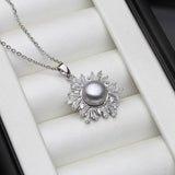 Freshwater Pearl Pendants 925 Silver For Women