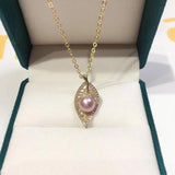 Freshwater Pearl Pendant Necklace 14K Jewelry Birthday Gift