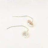 Metal Freshwater Pearl Earrings European And American Style Personality