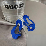 S925 Needle Klein Pearl Earrings Irregular Wave Earrings Women Jewelry