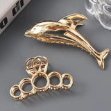 Alloy Geometric Large Hairpin Barrettes for Women Girls