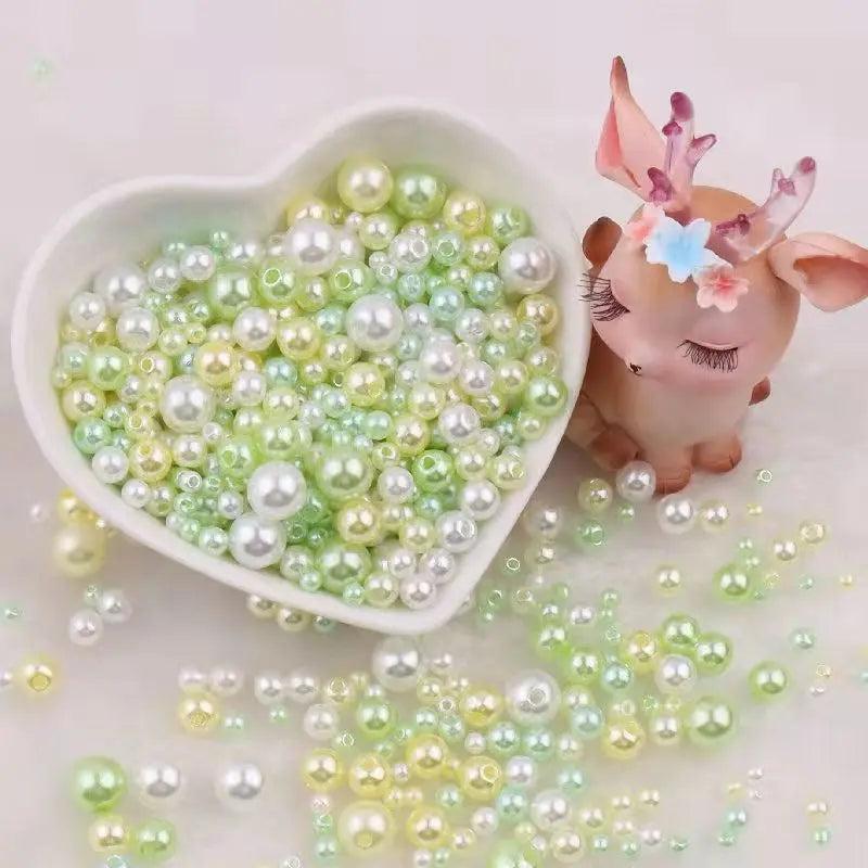 3-12mm Mix size 40g Pearl Beads for Needlework & Jewelry Making