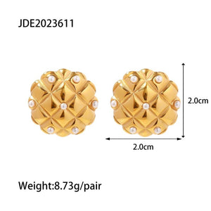 Youthway Vintage Argyle Pearl Earrings