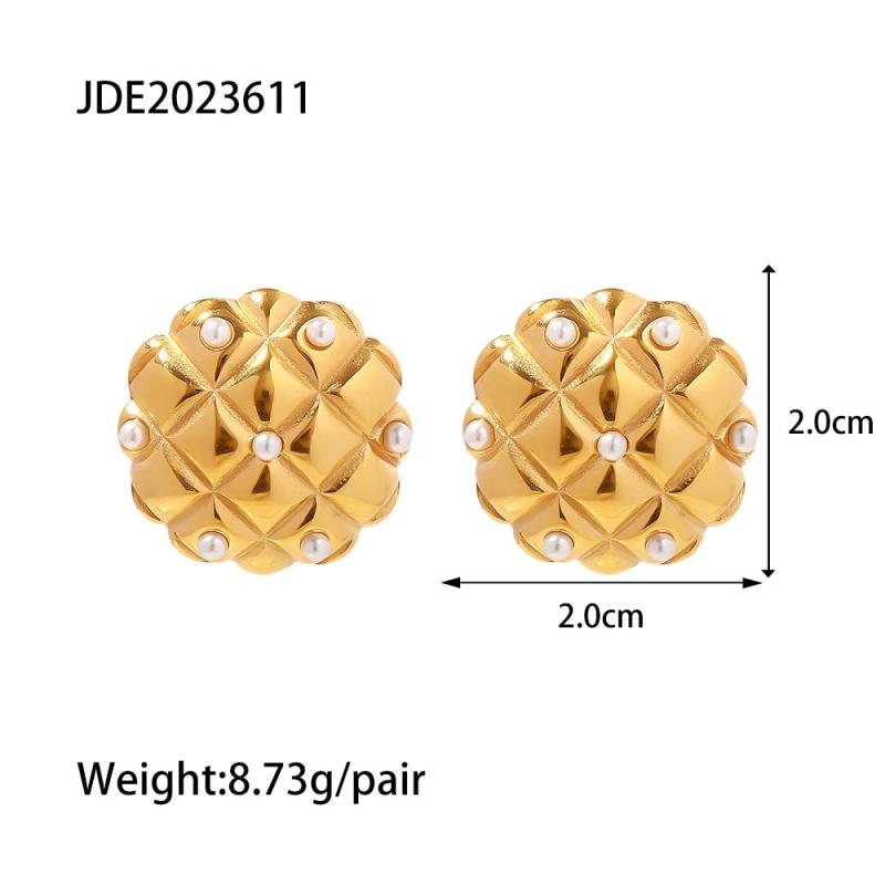 Youthway Vintage Argyle Pearl Earrings