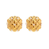 Youthway Vintage Argyle Pearl Earrings