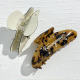 Crystal Large Size Hair Claw Acetate Letter Women Hairpins Barrette Hair Clip